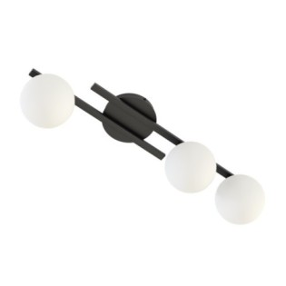 Lampe de plafond Dremo noire (3 lumières)