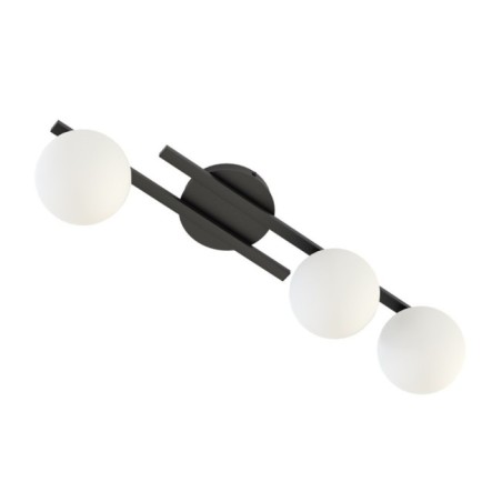 Lampe de plafond Dremo noire (3 lumières)