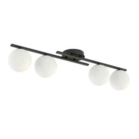Lampe de plafond Dremo noire (4 lumières)