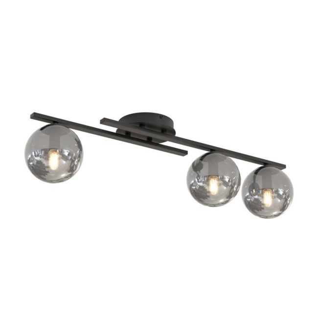 Lampe de plafond Dremo graphite (3 lumières)