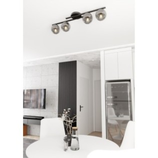 Lampe de plafond Dremo graphite (4 lumières)