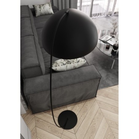 Lampe sur pied Lynox noire.
