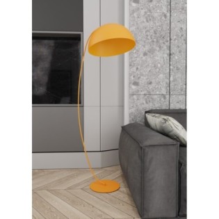 Lampe sur pied Lynox orange.