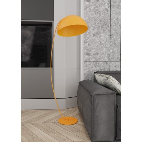 Lampe sur pied Lynox orange.