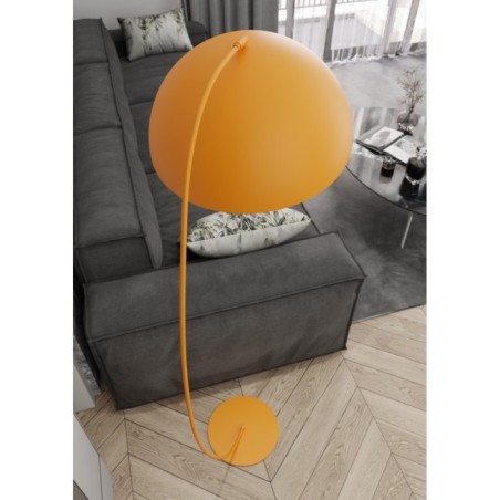 Lampe sur pied Lynox orange.