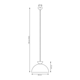 Suspension Varel L noire