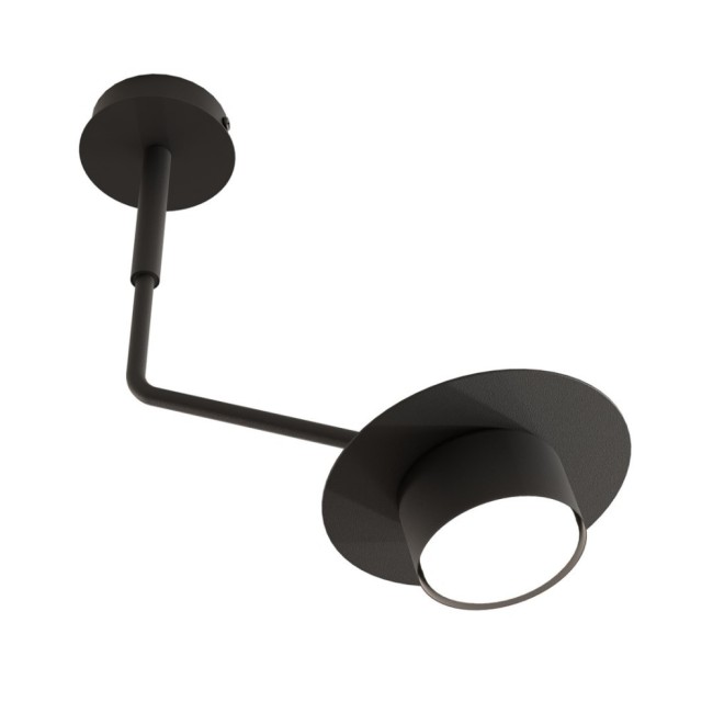 Lampe de plafond Tevra noire.