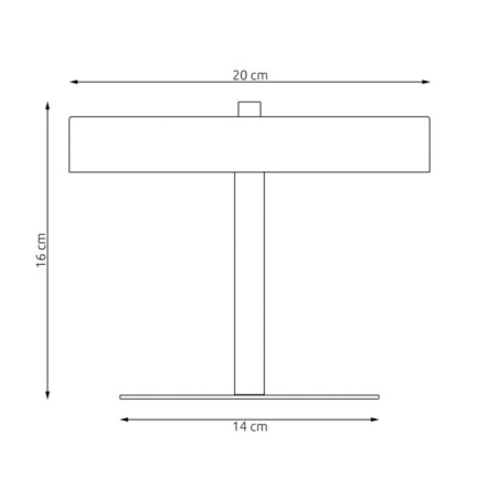 Lampe de table Zuko blanche (2 lumières)