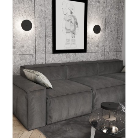 Applique mural Zuko noir (2 lumières)