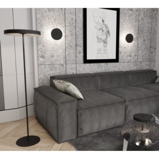 Lampe sur pied Zuko noire (3 lumières)