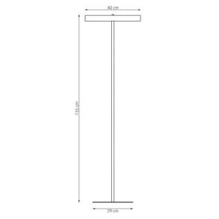 Lampe sur pied Zuko orange (3 lumières)