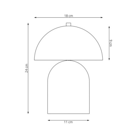 Lampe de table Konvi blanche (2 lumières)