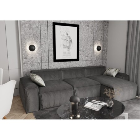 Applique mural Konvi noir (2 lumières)