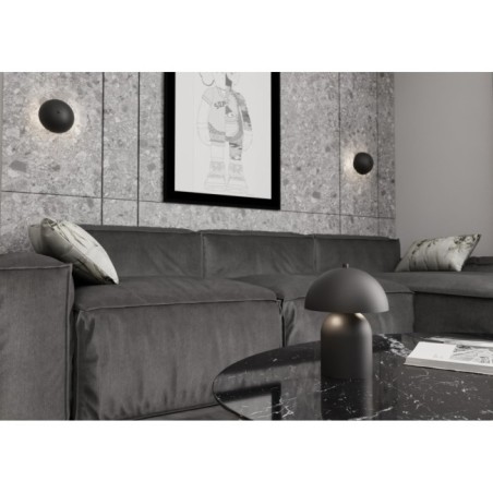 Applique mural Konvi noir (2 lumières)