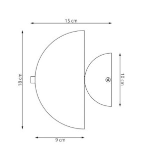 Applique mural Konvi blanc (2 lumières)