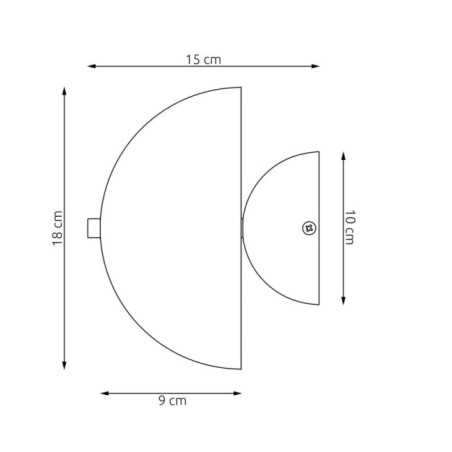 Applique mural Konvi blanc (2 lumières)
