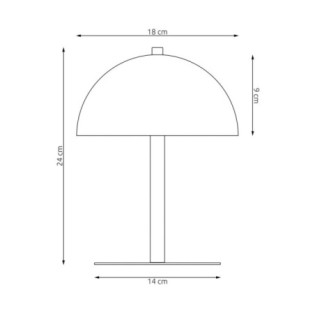 Lampe de table Pryla orange (2 lumières)
