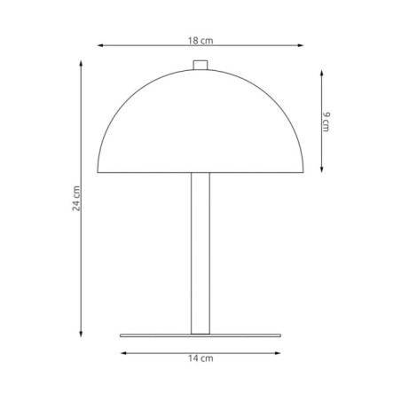 Lampe de table Pryla orange (2 lumières)