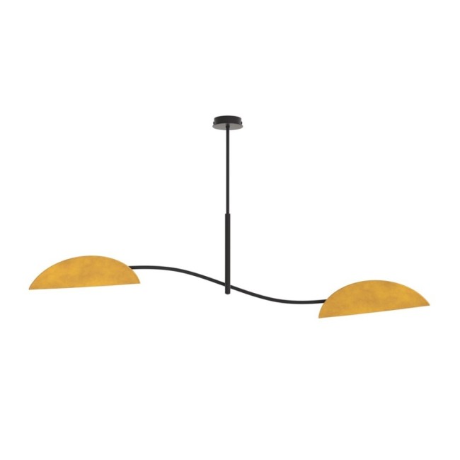 Lampe de plafond Norgi Moutarde (2 lumières)