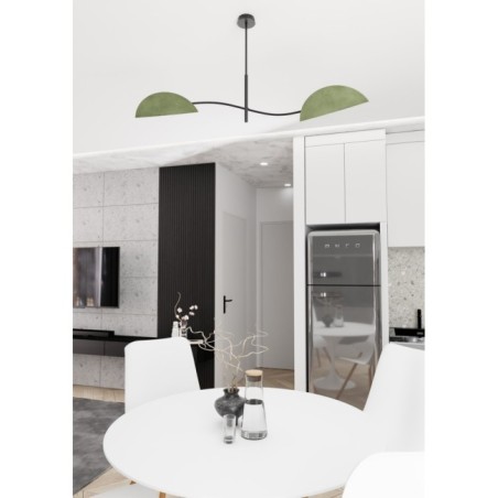 Lampe de plafond Norgi Verte (2 lumières)