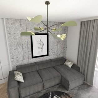 Lampe de plafond Norgi Verte (6 lumières)