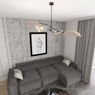 Lampe de plafond Norgi Gris (4 lumières)