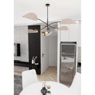 Lampe de plafond Norgi Gris (6 lumières)