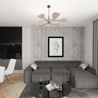 Lampe de plafond Norgi Gris (6 lumières)