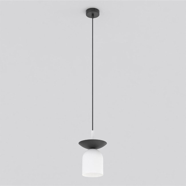 Suspension Lorenza blanc+noir.