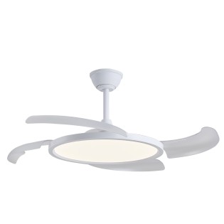 Ventilateur LED avec pales rétractables Key CCT Dim (43W)