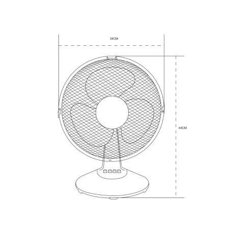 Ventilateur de table Nivo 3 vitesses (35W)