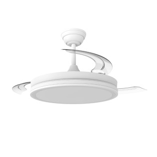 Ventilateur LED pales rétractables Astra Evo CCT Dim (60W)