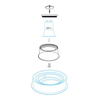 BOÎTE DE 20 UNITÉS ANNEAU CONFORT GU11