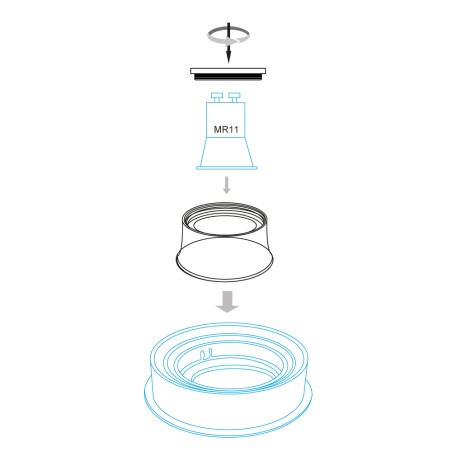 BOÎTE DE 20 UNITÉS ANNEAU CONFORT GU11