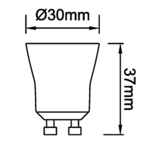 Ampoule LED GU11 36º Dim...