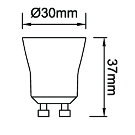 Ampoule LED GU11 36º Dim (4.9W)