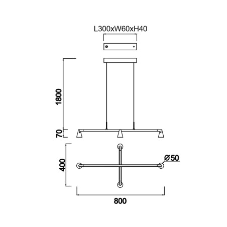 Lámpara de techo LED Africa (21W)
