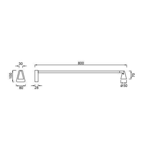 Aplique de pared LED Africa (5W)