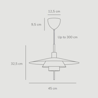 Lampe de plafond Latika