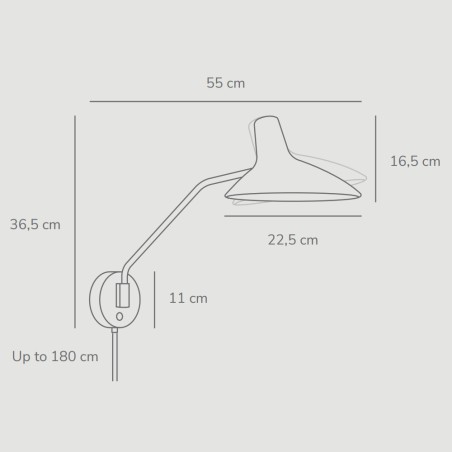 Applique murale Darci Arena.