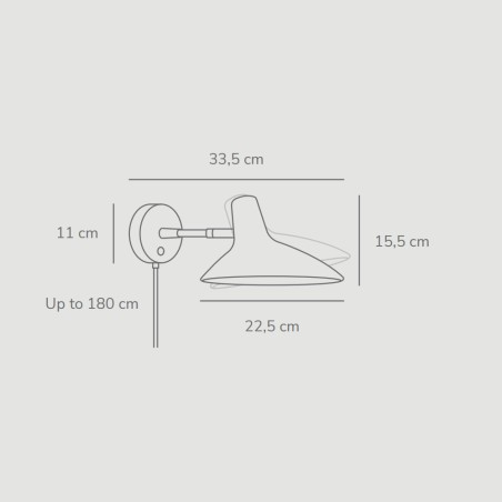 Applique murale Darci Short Arena.