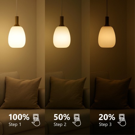 Ampoule LED E27 A60 2700K Step-dim (4,9W)