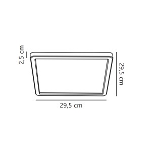 Plafonnier extérieur LED Oja 29 Square (14W)