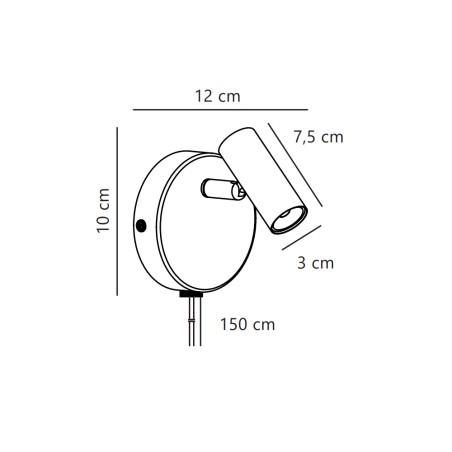 Applique murale LED Omari Round (3,2W)