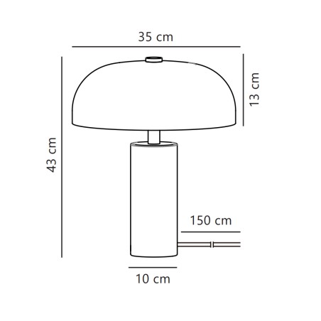 Lampe de table Gabrielle