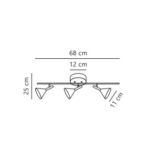 Plafonnier Kelvis (3 lumières)