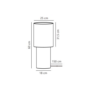 Lampe sur pied Izara 60