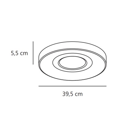 Plafonnier LED Halyna (24W)