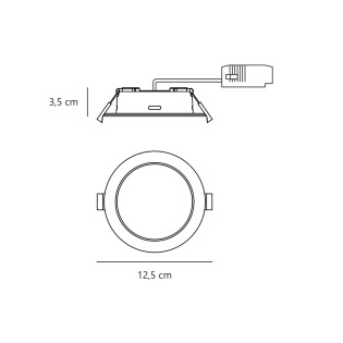 Downlight LED pour salles de bains Manacor 12 (6W)
