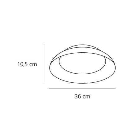 Plafond LED Nivora 36 (10W)